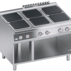 Aragaz electric profesional 6 ochiuri ATA K4ECUP15VV