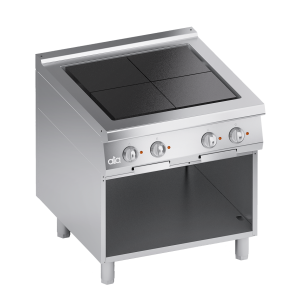 ATA K4ERUP10VV – aragaz electric profesional, 4 plite, cu suport deschis