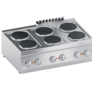 ATA K6ECU15TT – aragaz electric profesional, 6 plite, de banc