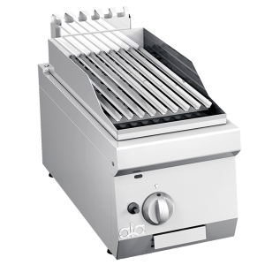 ATA K6GPL05TT – grătar pe gaz cu rocă vulcanică, ½ modul, de banc