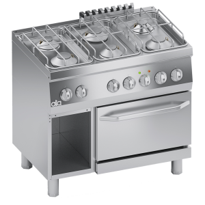 ATA K6MCU15FF – aragaz pe gaz, 6 arzătoare, cu cuptor electric
