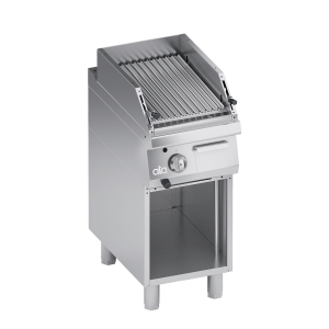 ATA K7GPL05VVC – grătar pe gaz cu rocă vulcanică, ½ modul, cu suport