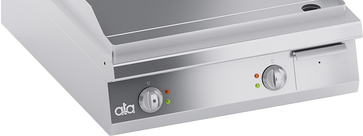 ATA K4EFLS10TT – fry-top electric, placă netedă, 1 modul, de banc 6 Plită profesională electrică ATA K4EFLS10TT – detaliu cu panoul de comandă