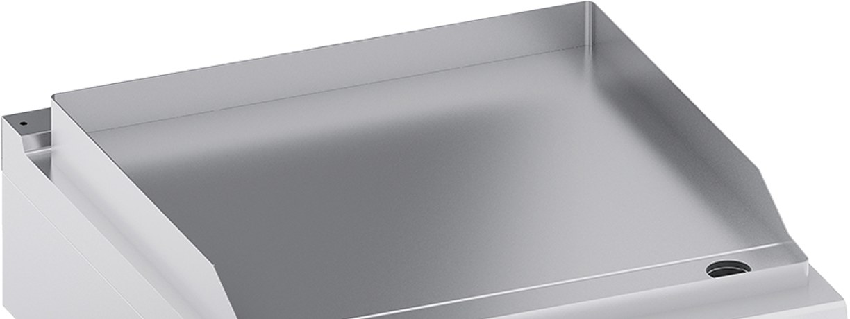 ATA K4EFLS10TT – fry-top electric, placă netedă, 1 modul, de banc 5 Plită profesională electrică ATA K4EFLS10TT – detaliu cu placa de gătit