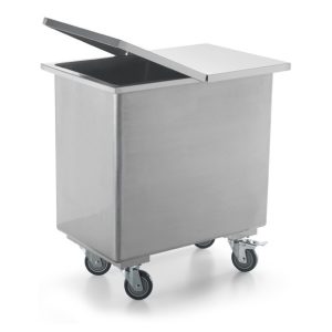 Sirman Trol CNT – cărucior cu container și capac, din inox